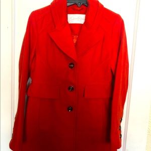 🛑 Jessica Simpson Burnt Orange Peacoat